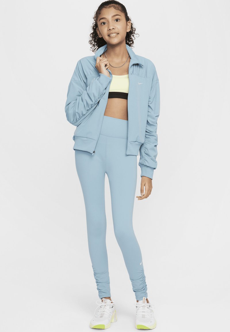 Nike Performance DRI-FIT -WAISTED ONE - Leggings - denim turquoise white