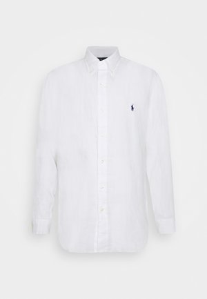 CUSTOM FIT LINEN SHIRT - Koszula - white
