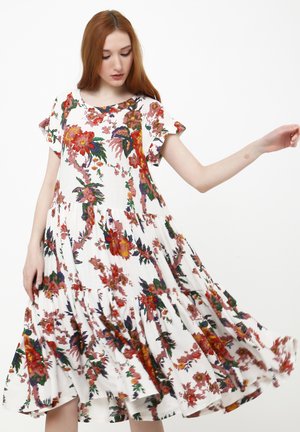 FATINA - Day dress - beige, grün