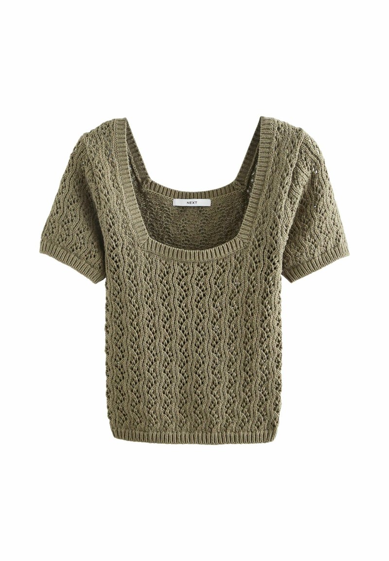 Next T-shirt print groen