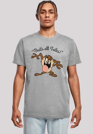 LOONEY TUNES TAZ THAT'S ALL FOLKS - Print T-shirt - heather grey
