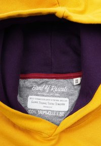 Band of Rascals HOODED 3C BLOCK - Hættetrøje - mustard dark purple