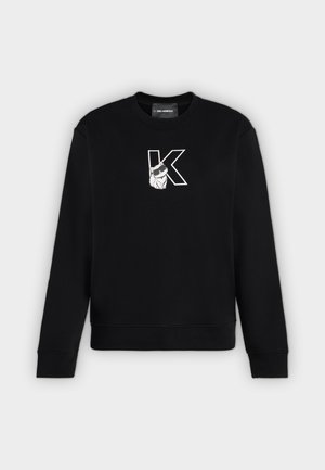 KARL LAGERFELD, IKON CHOUPETTE SWEATSHIRT - Φούτερ - black