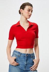 Koton CROP - Poloshirts - red