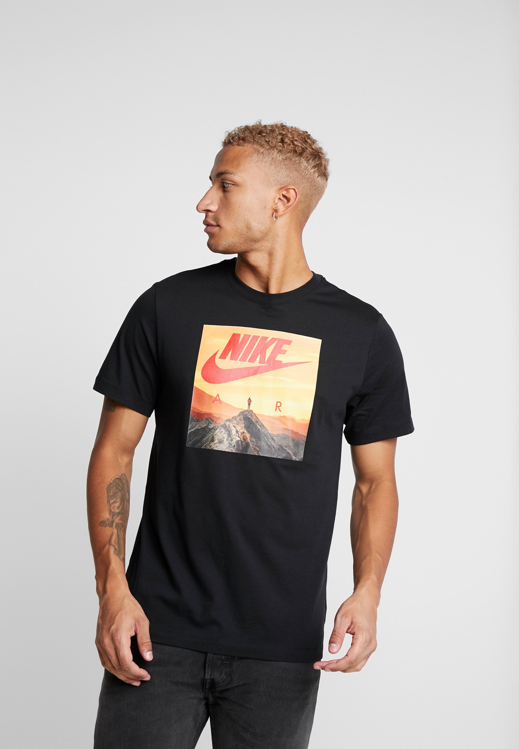 Nike Sportswear AIR PHOTO - T-shirt print - black/Zwart - Zalando.nl