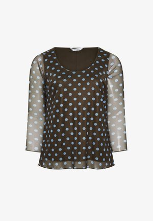 Yours Clothing, PLUS SIZE CASUAL TOPS - Longsleeve - dark brown
