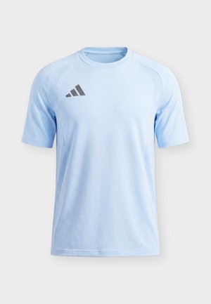 adidas Performance, TIRO TRAVEL TEE - Αθλητικό μπλουζάκι - glow blue/black