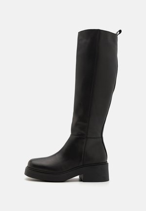 LEATHER - Platform boots - black