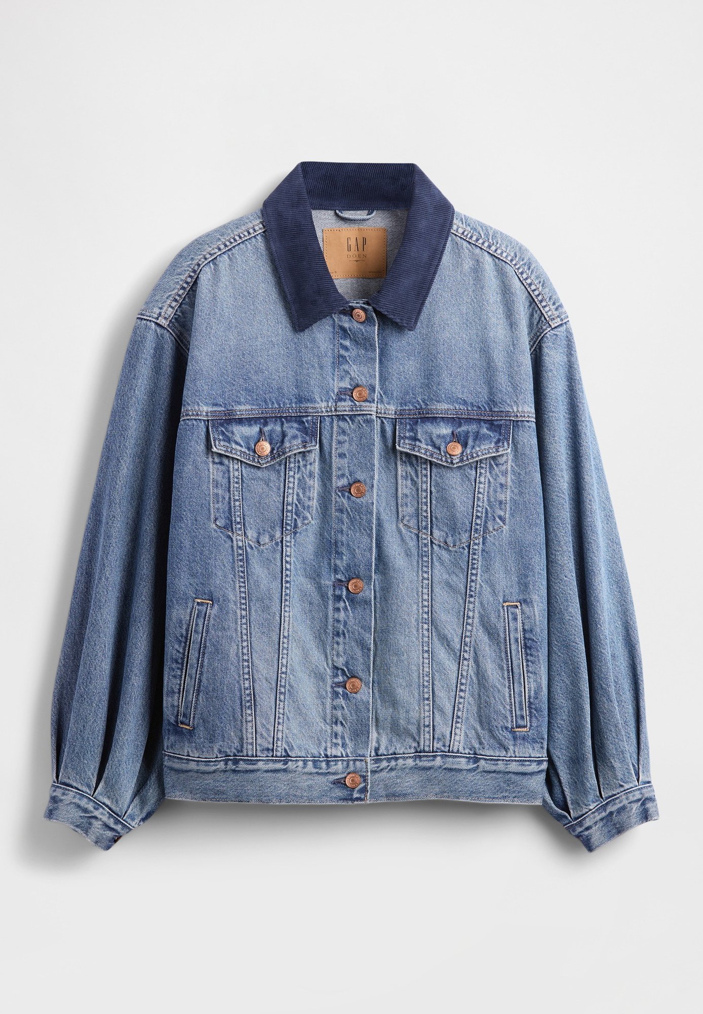 GAP GAP X DOEN JACKET - Denim jacket - washed medium blue/blue