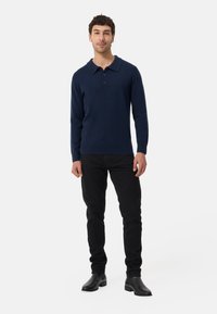 CASH-MERE LANGARM - Polotričko - navy blau