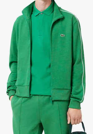 Mikina na zip - green