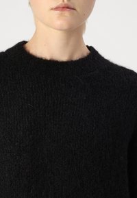Selected Femme SLFGABELLA O NECK CAMP - Pulóver - black