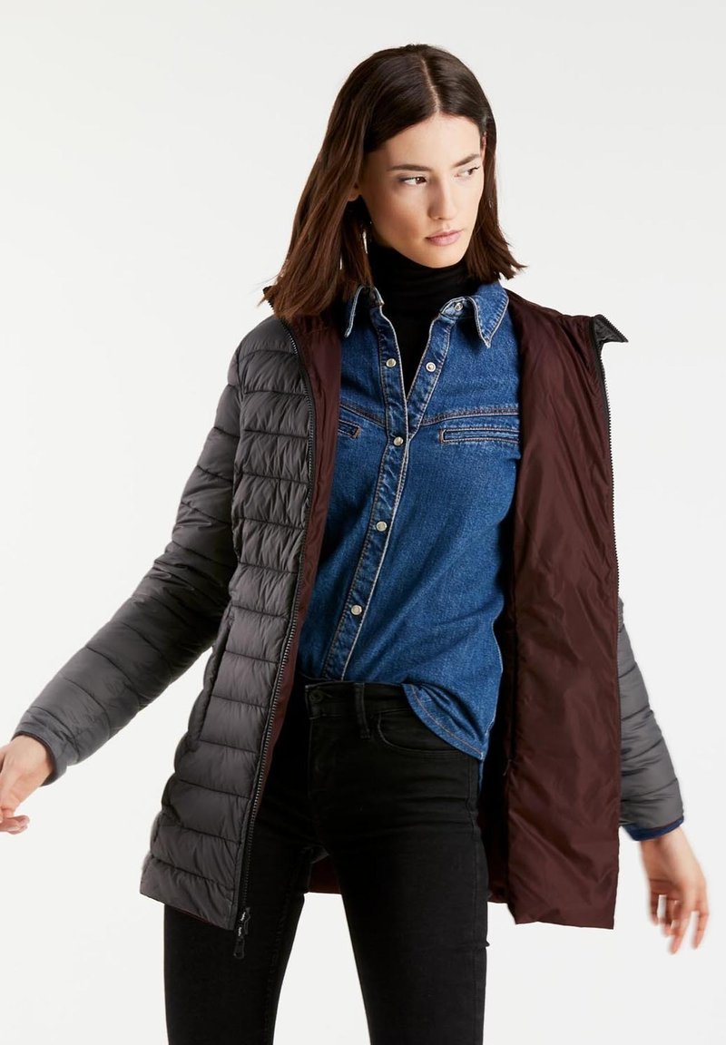 Elezay Women's Lightweight Puffer Jacket TwoWay Zipper