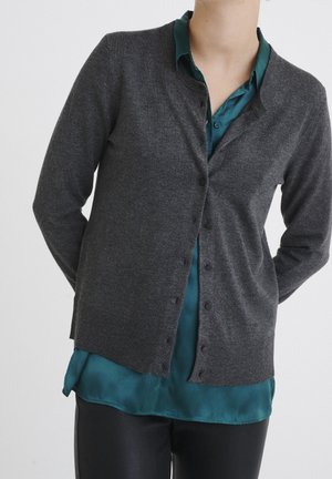 Strickjacke - dark grey