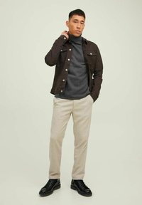 Jack & Jones JJEHILL ROLL NECK - Maglione - dark grey melange