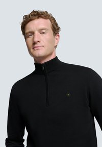 NO EXCESS TIMELESS BASICS HALF-ZIP - Pullover - black