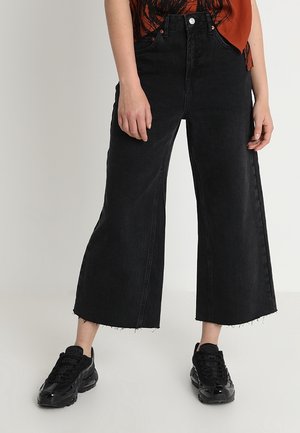 Flared jeans - black denim