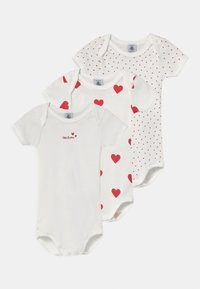 Petit Bateau - 3 PACK - Bodi - white Minijatura 1