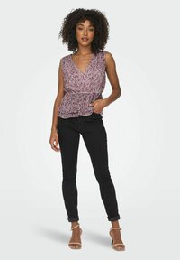 ONLY WICKELEFFEKT SCHÖSSCHEN - Blusa - festival fuchsia