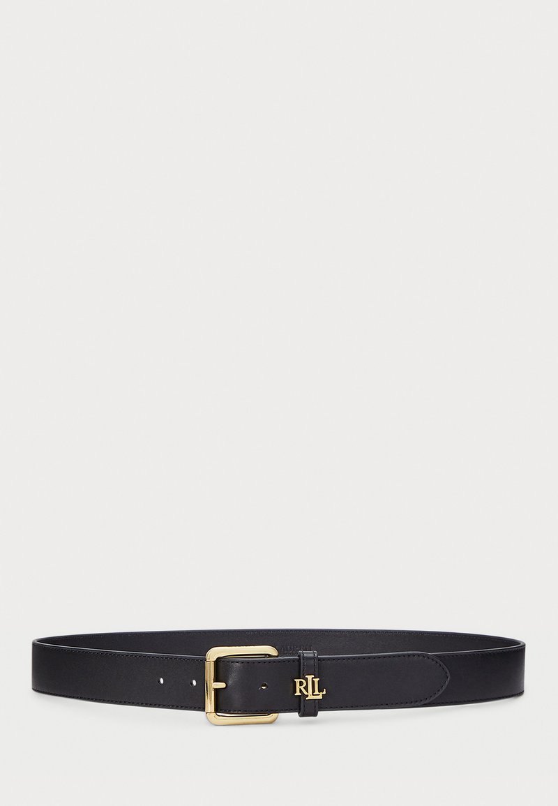 Lauren Ralph Lauren - Logo Keeper Leather Belt - Belt - black, Enlarge