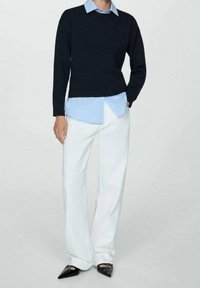 Mango Strickpullover - royal blue
