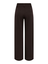 Μαύρο παντελόνι με φαρδιά μπατζάκια, θηλιές για ζώνη και μία πίσω τσέπη με φάσα, ορατό από πίσω.