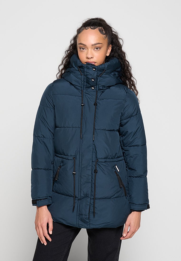khujo Wintermantel donkerblauw