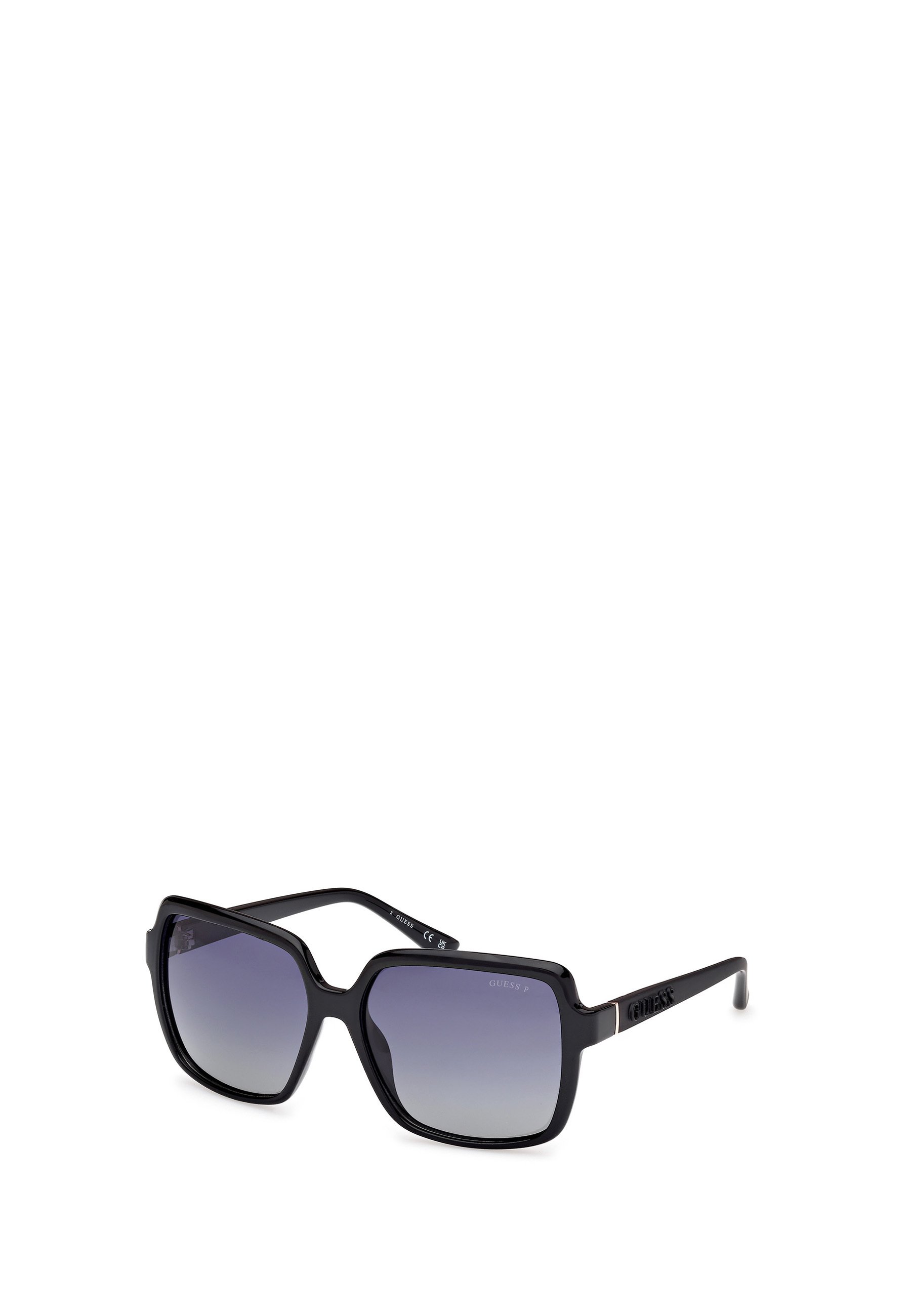 Lunettes De Soleil Carrées Noires Surdimensionnées - Verres Plastique Noirs, Protection UVA, Neuves Sans étiquettes