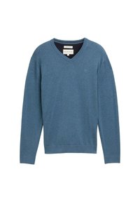 MIT V-AUSSCHNITT - Trui - real teal melange