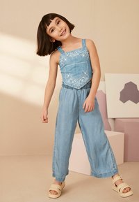 Next - EMBROIDERED CAMI REGULAR FIT - Blouse - blue denim Miniatuurafbeelding 1