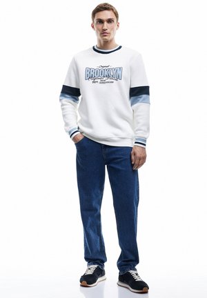 COLLEGE PRINTED - Sudadera - white
