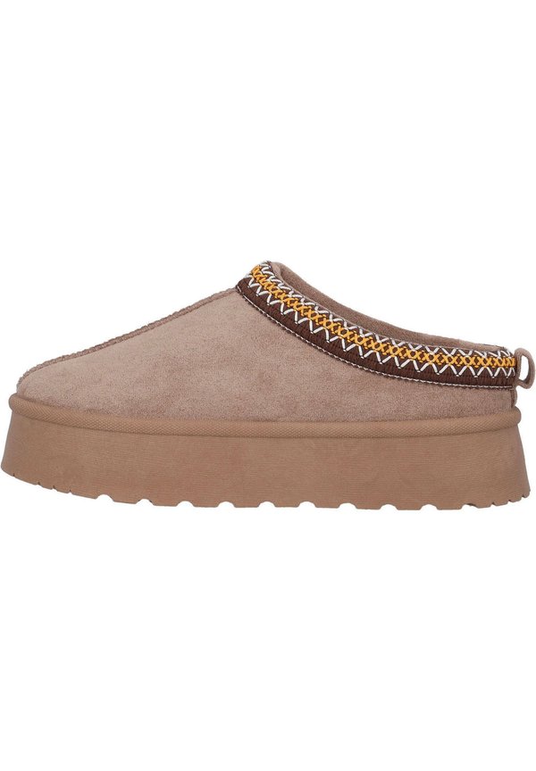 ASINARA - Pantolette flach - stitch sand