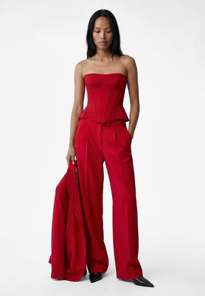 Koton, CROP STRAPLESS TOP . - Top - red