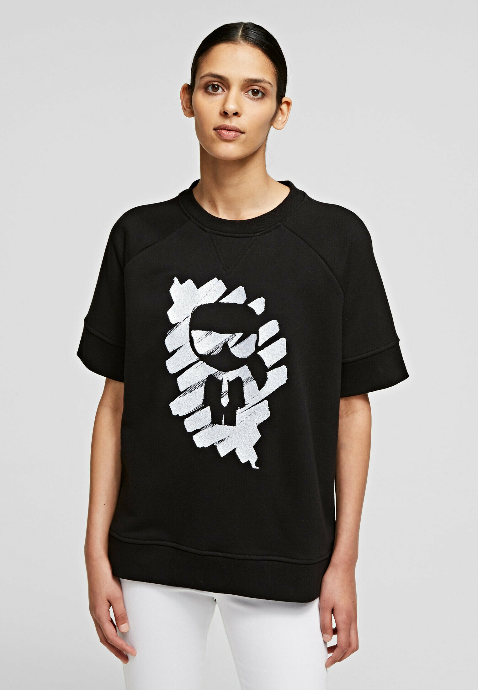 KARL LAGERFELD T-Shirt print - black/schwarz