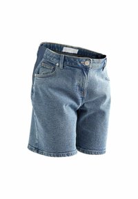REGULAR FIT - Shorts di jeans - mid blue
