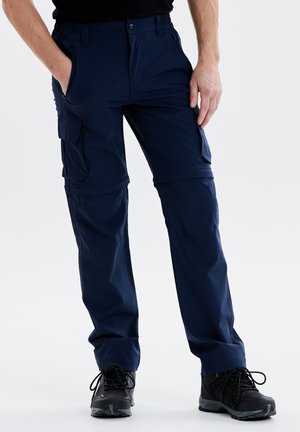 MAN ZIP OFF PANT - Ulkohousut - black blue