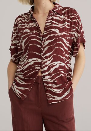 WE Fashion, Chemisier - mottled dark red