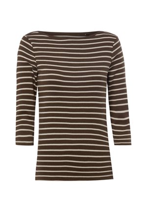 brookshire, BROOKSHIRE SHIRT - Long sleeved top - schoko beige