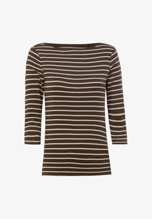 brookshire, BROOKSHIRE SHIRT - Long sleeved top - schoko beige