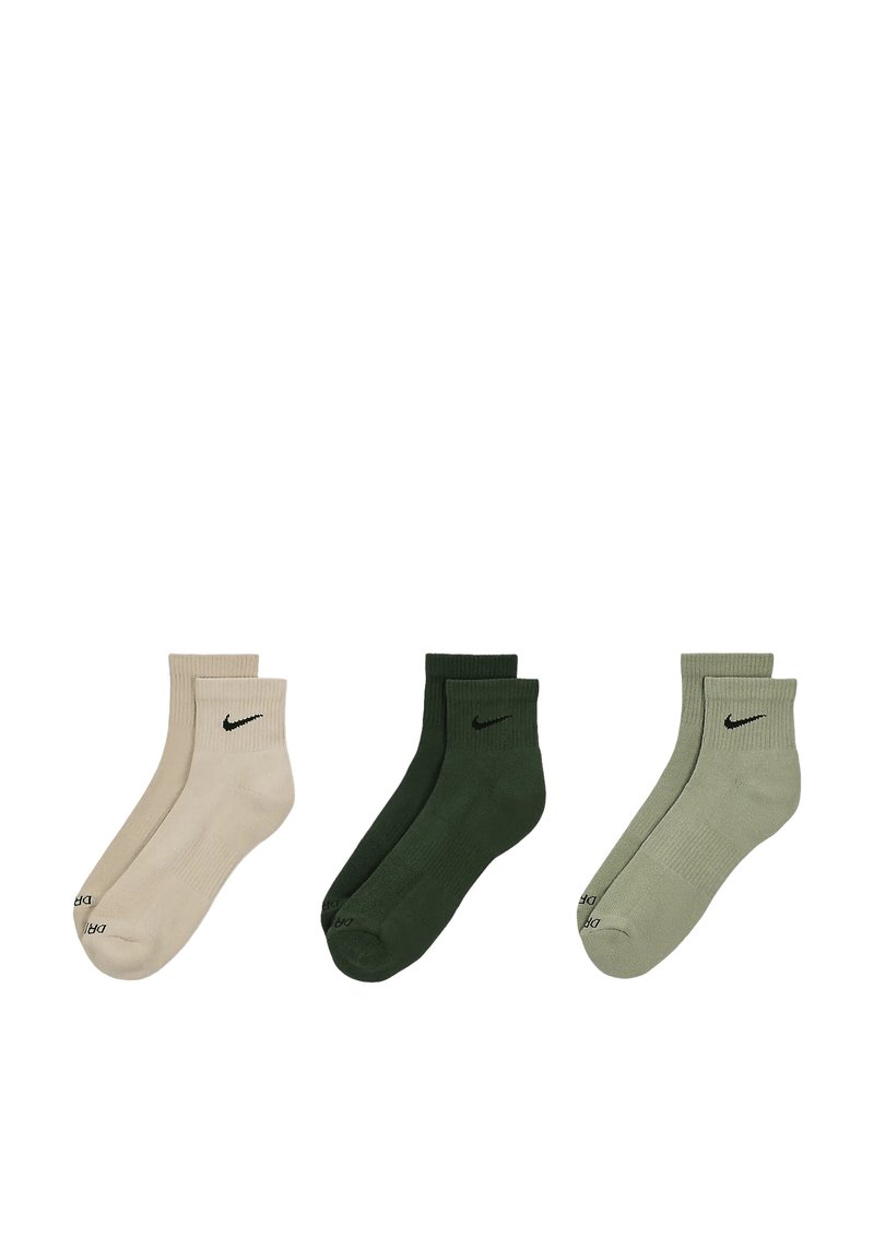 Nike Performance EVERYDAY PLUS CUSH ANKLE UNISEX 3 PACK  - Calcetines de deporte - it orewood brn black/jade horizon black/fir black