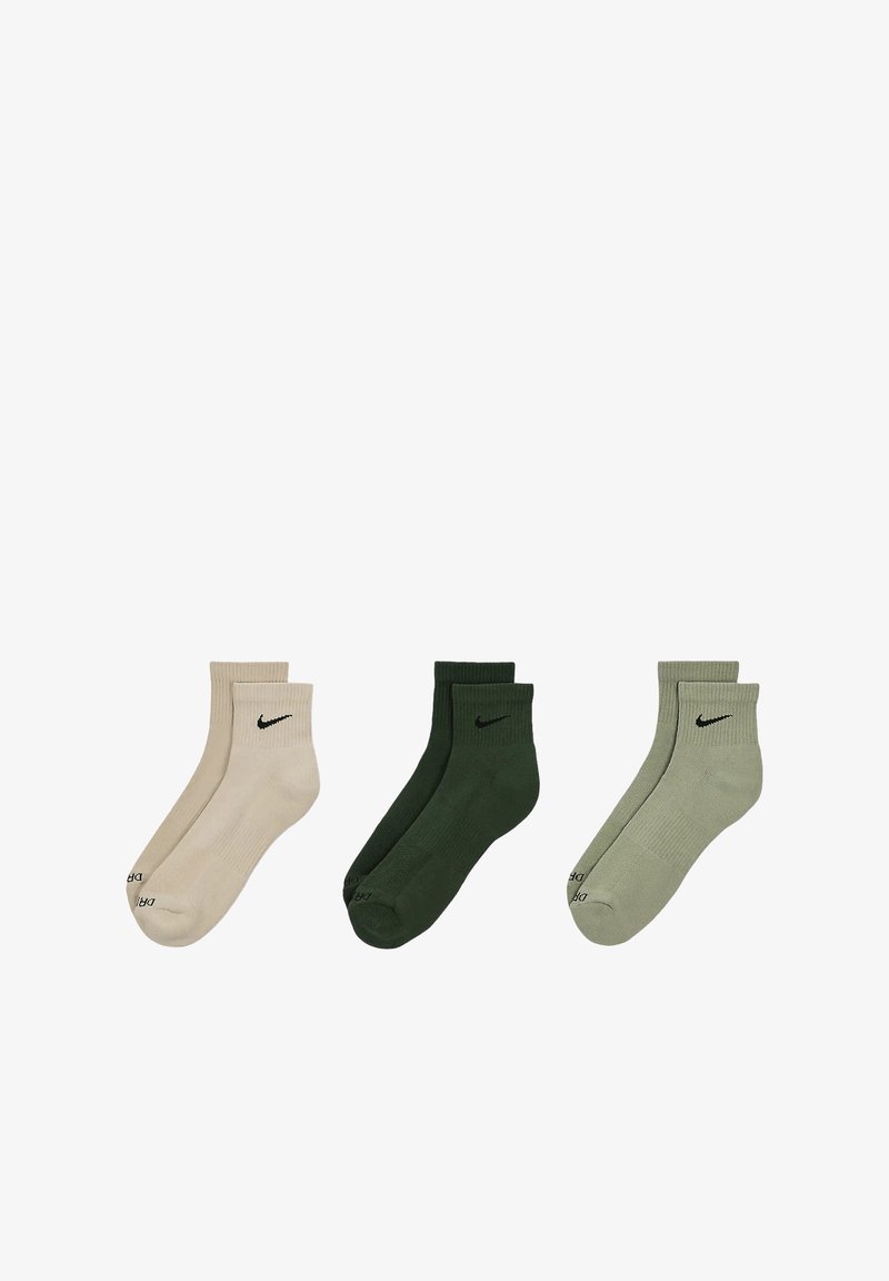 Nike Performance EVERYDAY PLUS CUSH ANKLE UNISEX 3 PACK - Calcetines de deporte - it orewood brn black/jade horizon black/fir black
