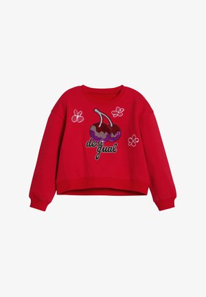 SEQUIN CHERRY - Bluză de molton - red