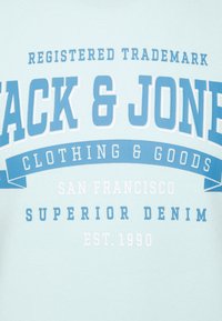 Jack & Jones JJELOGO HOOD - Felpa con cappuccio - soothing sea