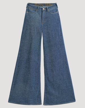 Wrangler, WRANGLER X LAINEY WILSON CHEEKY WIDE LEG JEAN - Wide Leg - indigo chenille