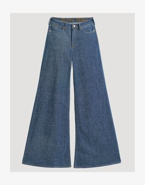 Wrangler, WRANGLER X LAINEY WILSON CHEEKY WIDE LEG JEAN - Wide Leg - indigo chenille