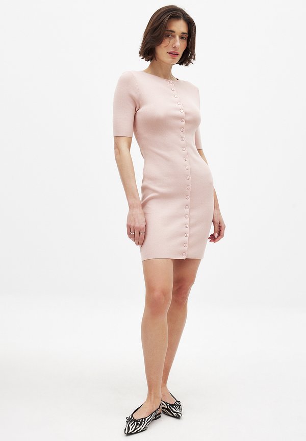 BUTTON MINI  - Strickkleid