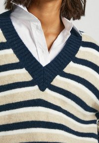 Pepe Jeans DEBBIE - Strickpullover - navy blue beige