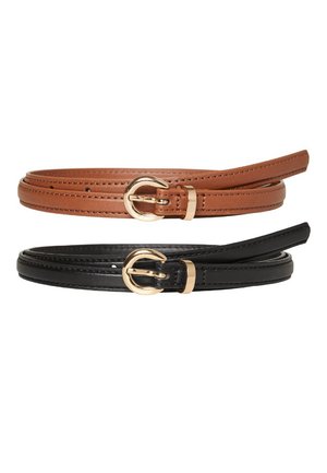 Vero Moda VMKATJA BELT 2 PACK - Curea - black/cognac
