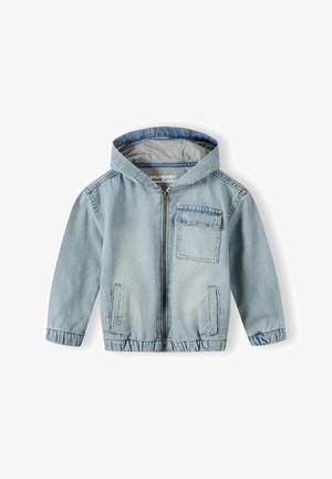 MINOTI HOODED WITH FRONT POCKET - Veste en jean - light blue denim