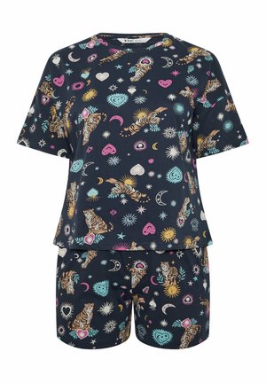 Yours Clothing, PLUS SIZE PYJAMAS. SET - Nattøj sæt - navy